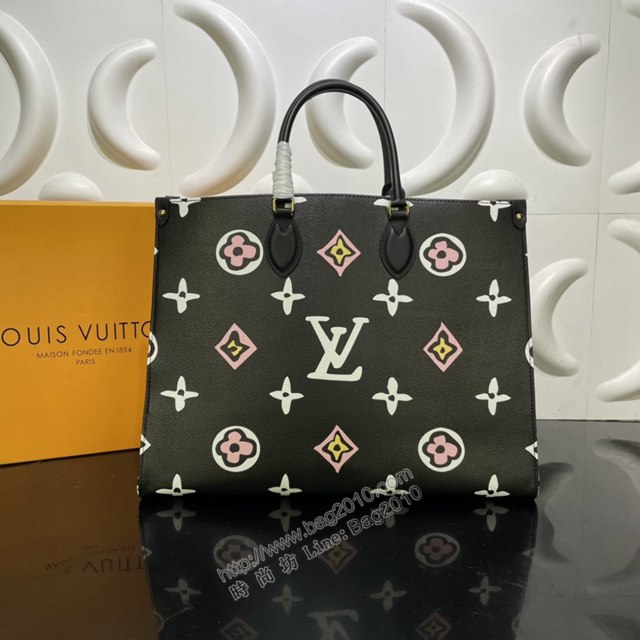 LV專櫃新款女包 路易威登Onthego大號手袋 M45814 LV膠囊系列大號托特包手提購物袋  ydh4310